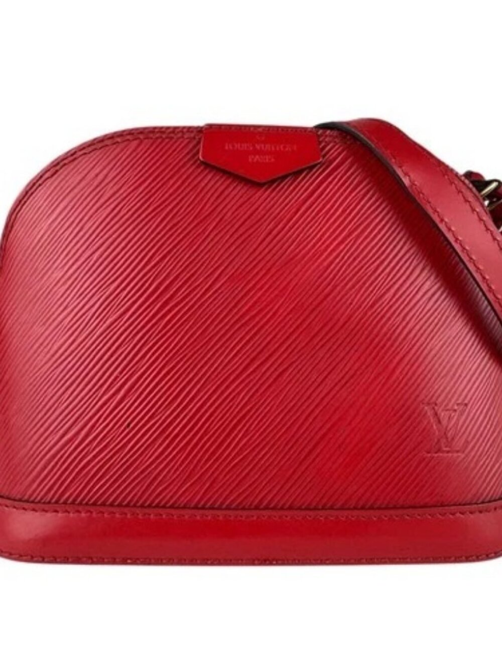 Auth LOUIS VUITTON Epi Alma MINI Chain Crossbody Shoulder Bag Red M51404 - z9061